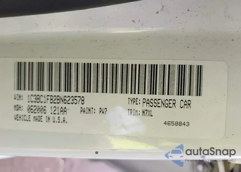 2011 Chrysler 200 Touring from USA, damaged, VIN 1C3BC1FB2BN623578